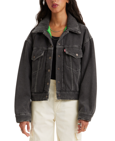 Levi's Women's Padded Cotton Long-sleeve Trucker Jacket In Thank You Very Little