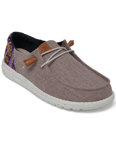 Hey Dude Women's Wendy Sport Mesh Casual Moccasin Sneakers From Finish Line In Baja Lilac