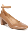 Naturalizer Karina-ankle Ankle Strap Pumps In Cafe Brown Patent Leather