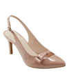 Bandolino Gelli 3 Womens Patent Bow Pumps In Blush Patent