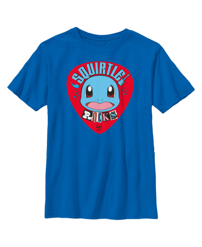 Nintendo Boy's Pokemon Squirtle Rocks Child T-shirt In Royal Blue