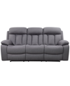 ABBYSON LIVING FLETCHER 81.4" STAIN-RESISTANT POLYESTER RECLINING SOFA