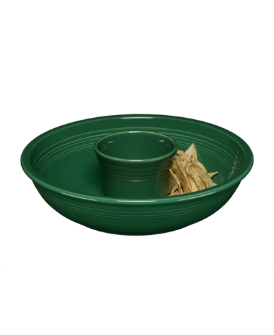 Fiesta Chip And Dip Set In Dk Green