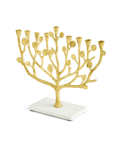 Michael Aram Botanical Leaf Gold-tone Menorah