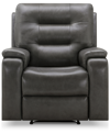 ABBYSON LIVING WAYLEN 36.3" TOP-GRAIN LEATHER MANUAL RECLINER