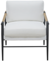 Abbyson Living Parker 32" Stain-resistant Polyester Armchair In Ivory