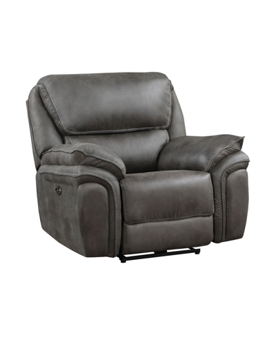 Homelegance White Label Fleming 45" Rocker Reclining Chair In Gray