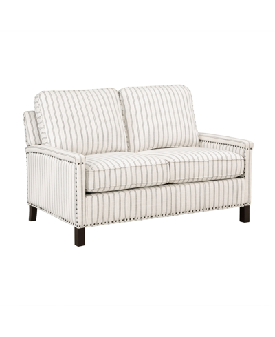Homelegance White Label Sidney 54" Loveseat In Beige And Gray