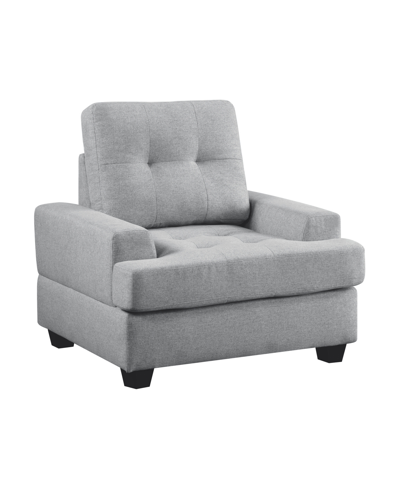 Homelegance White Label Berel 39" Chair In Gray