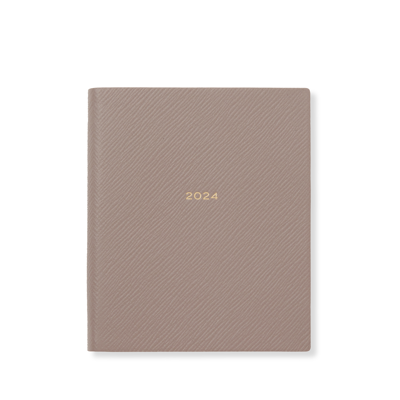 Smythson 2024 Premier Daily Fashion Agenda In Panama In Taupe