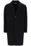 Acne Studios Double Wool Oversized Coat Men In Black