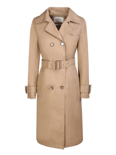 Herno Trench Coat In Sand