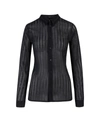 Sapio Embroidered Fabric Shirt - Atterley In Black