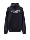 Vetements Logo-embellished Hoodie In Black
