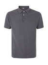 Zanone Basic Short-sleeved Polo Shirt In Grey