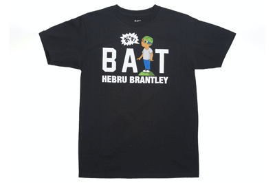 Pre-owned Bait X Hebru Brantley Shout Logo Tee Black