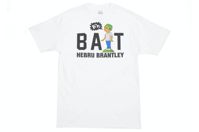 Pre-owned Bait X Hebru Brantley Shout Logo Tee White