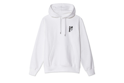 Pre-owned Cdg The North Face Icon Hoodie White