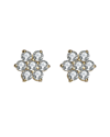 Genevive 14k Over Silver Cz Studs