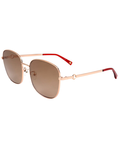 Anna Sui Women's As2202 59mm Sunglasses In Gold