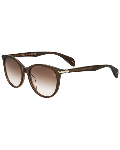 Rag & Bone Women's Rnb1020 54mm Sunglasses In Brown