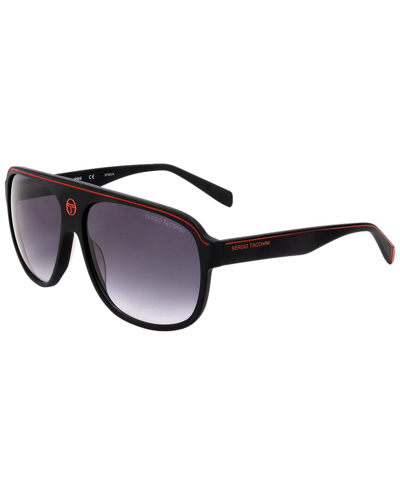 Sergio Tacchini Unisex St5014 62mm Sunglasses In Black
