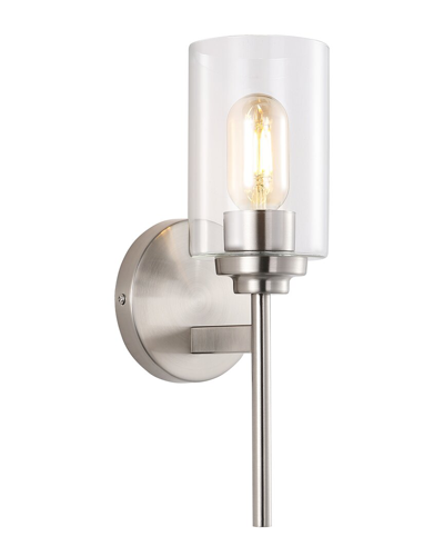 Jonathan Y Juno 13in 1-light Cylinder Led Sconce In Metallic