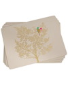 PIMPERNEL PIMPERNEL SARA MILLER LONDON FOR PIMPERNEL SET OF 4 ETCHED LEAVES LARGE PLACEMATS