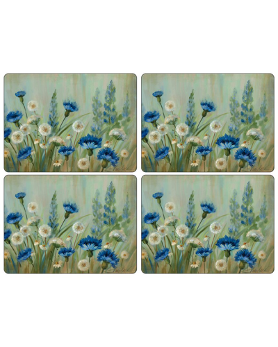 Pimpernel Fleurs Des Champs Placemats Set Of 4 In Blue