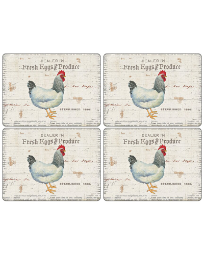 Pimpernel On The Farm Placemats Set Of 4 In Multi