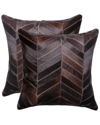 LIFESTYLE BRANDS LIFESTYLE BRANDS SET OF 2 TORINO CHEVRON PILLOWS