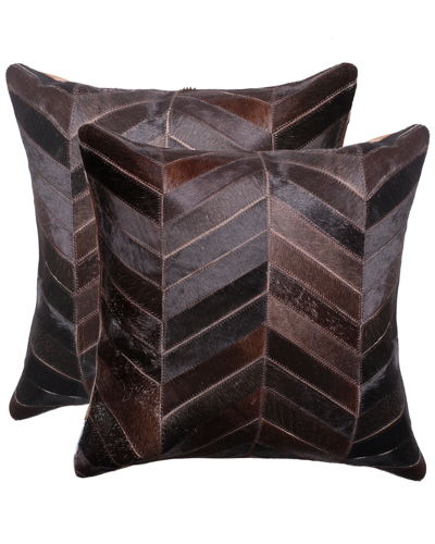 Lifestyle Brands Set Of 2 Torino Chevron Pillows