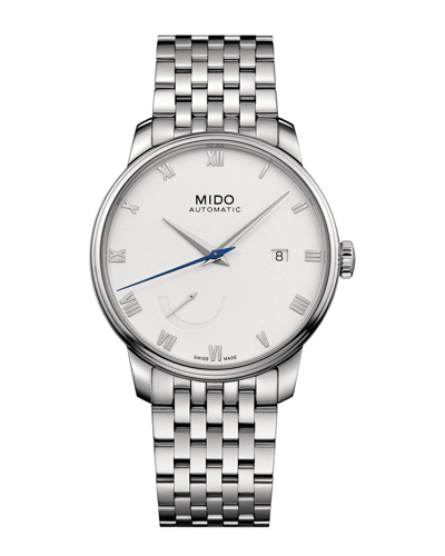 Mido Men's Baroncelli 40mm Automatic Watch In Silver