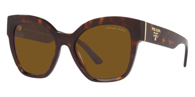 Prada Woman Sunglasses Pr 17zs In Polar Dark Brown
