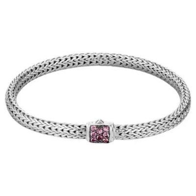 John Hardy Classic Chain Sterling Silver Bracelet - Bbs96002snpxum In Silver-tone