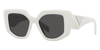 Prada Pr 14zs 1425s0 50mm Womens Fashion Sunglasses In Dark / Grey / White