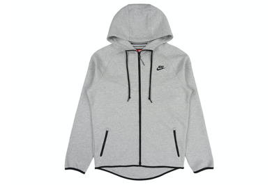 Pre-owned Nike Sportswear Tech Fleece Og Full-zip Hoodie Dark Grey Heather/black