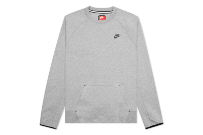 Pre-owned Nike Sportswear Tech Fleece Og Crewneck Sweatshirt Dark Grey Heather/black