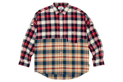 Pre-owned Palace Checkmate Drop Shoulder Shirt Red