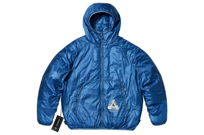 Pre-owned Palace Pertex Quilted Jacket Blue