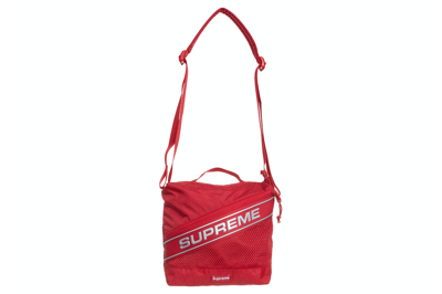 Pre-owned Supreme Logo Tote Bag Red