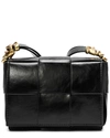 Tiffany & Fred Woven Leather Crossbody In Black