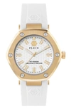 Philipp Plein The Hexagon Silicone Watch Woman Wrist Watch Gold Size Onesize Stainless Steel In Ip Yellow Gold