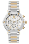 Philipp Plein The Hexagon Chrono Bracelet Watch In Two Tone
