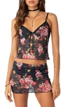 EDIKTED EDIKTED PORTOFINO FLORAL SHEER LACE CAMISOLE