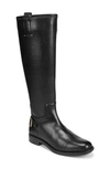 Franco Sarto Merina Knee High Boot In Black Faux Leather