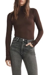 Rag & Bone Brown Luca Turtleneck In Brown