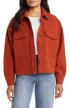 BEACHLUNCHLOUNGE DOUBLE FACE CROP JACKET