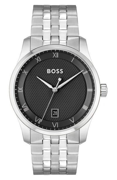 HUGO BOSS PRINCIPLE BRACELET WATCH, 44MM