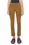 Mother The Mid Rise Rider Ankle Leopard Jeans In Hit The Spot